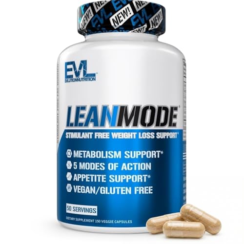 EVL Weight Loss Support Pills - Premium Multipurpose Appetite Metabolism and Fat Loss Support for Men and Women - LeanMode with Green Coffee Bean Extract CLA and Garcinia Cambogia - 50 Servings