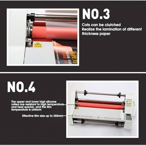 Plastificatrice a Caldo/Freddo, Formato A2+ da 450 mm, plastificatrice a Caldo/Freddo per pellicole, plastificatrice monofacciale e bifacciale.