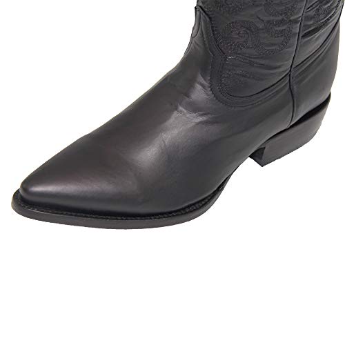 Western Shops Genuine Cowhide Leather Cabra Mens Rodeo J Toe Western Cowboy Boot4