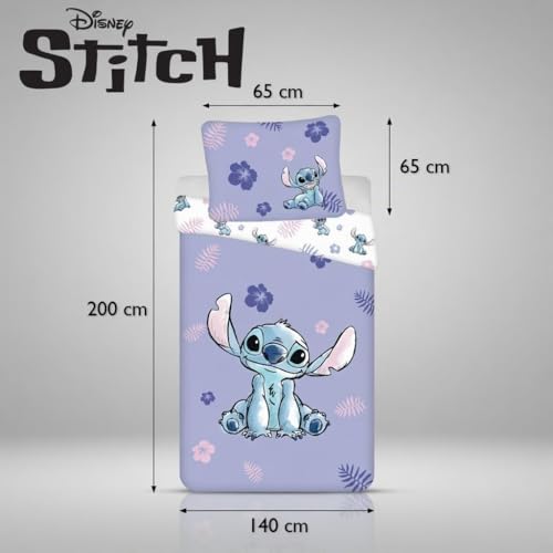 Funda nórdica Stitch azul de algodón transpirable para dormitorio adolescente 6