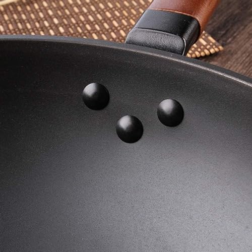 Wok tradicional de hierro 32 cm miniatura 5