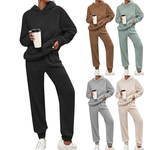 Sweat à capuche et pantalon en polaire l'ensemble de maison à offrir - 2