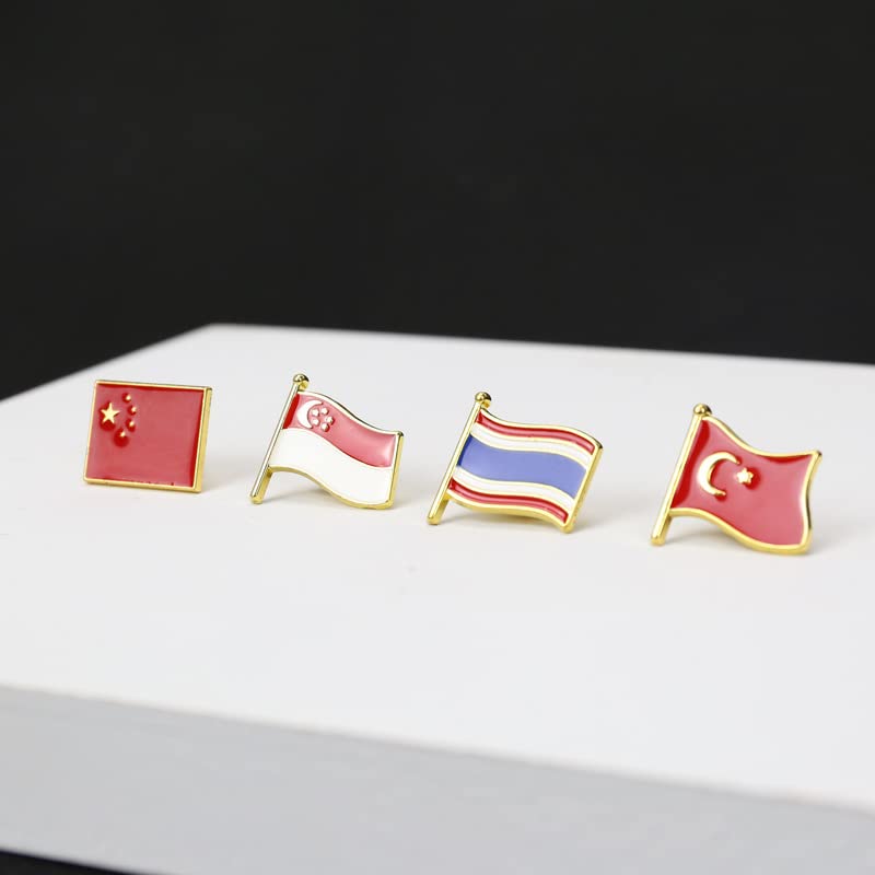 Thailand National Flag National Emblem Enamel Pin Thais Brooch For Backpack and Coat2