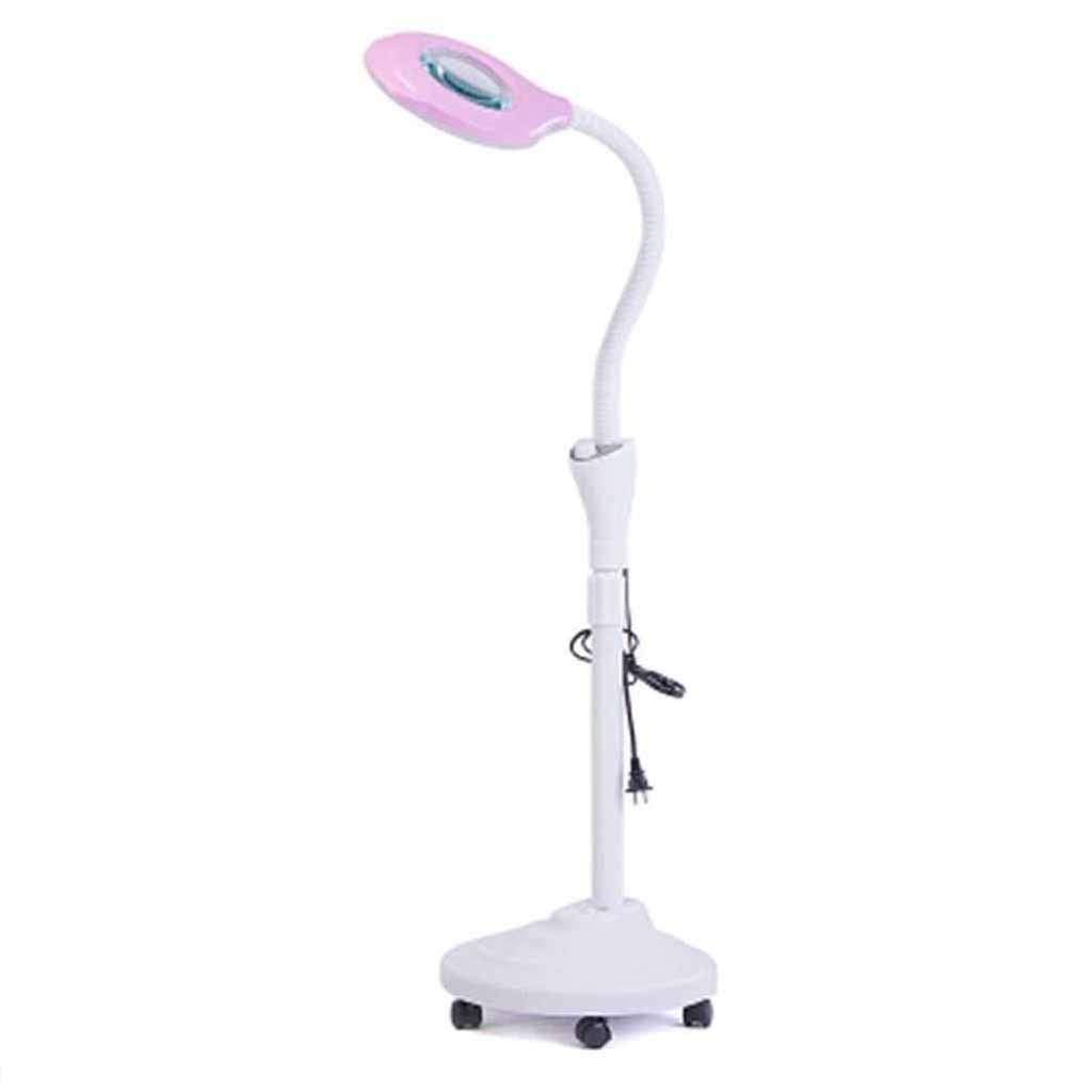 SHILI DIFC5 Cold Light Led Cold Pink Light Magnifying Tattoo Lamp Squeezed Acne Floor Lamp Glass Cold Light Lampless Beauty Lamp Dimmable Eye Band Without Wheel 78W 0108
