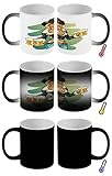 Zaubertasse Farbwechseltasse Kaffeebecher Tasse Becher Latte Cappuccino Espresso Pin Up Erotik Bierkrug