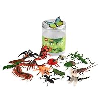 BOHS Assorted Lifelike Bugs - Children Biology Science STEM Toys Gift - Rubber Realistic Insects Models - Perfect for Party Favors, Birthday Cake Decor
