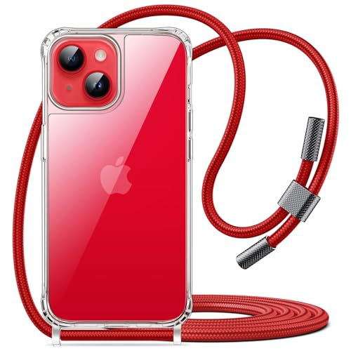 JETech Custodia Con Cordino Per IPhone 14 Pro - Trasparente, Antiurto E Regolabile - Foto 7