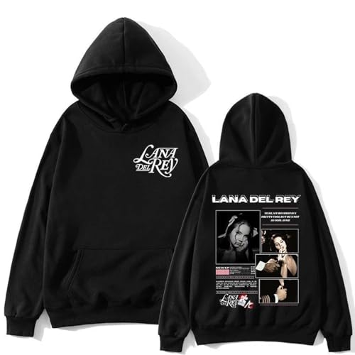 JYKJUEDZ Álbum Musical de la Cantante Lana del Rey Otoño/Invierno Ropa de Calle Informal de algodón para Hombre y Mujer Hip Hop