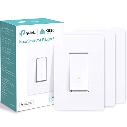 Kasa Smart Light Switch by TP-Link,Single Pole,Needs Neutral Wire,2.4Ghz WiFi Light Switch Works