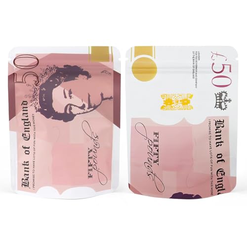 100Pcs Mylar Bags 3.5g Resealable Cookies Bags Cali Packs 3.5g Food Grade Cali Bag for Snacks Jewelry Coffee Tea Small Ziplock Storage Bag (10x12cm)