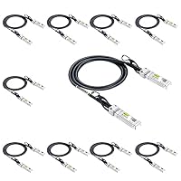 10Gtek [10 Stück] Ubiquiti UniFi SFP+ to SFP+ Kabel 0.5-Meter(1.65ft), 10GBASE-CU SFP+ Direct Attach Copper(DAC) Twinax Kabel, Passiv – Ansicht 1
