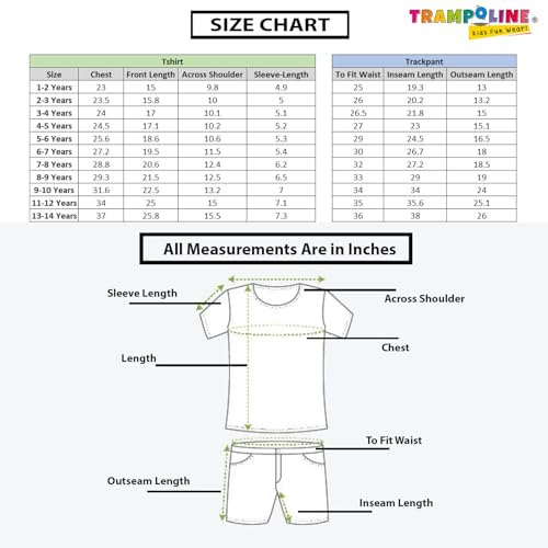 Image of Trampoline Boys Printed T-shirt and Trackpant set Pack of 1