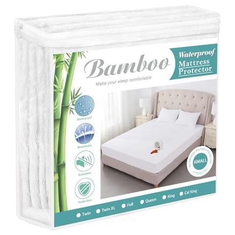 Kmall California King Waterproof Mattress Protector Cover