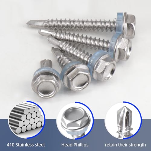 Kit Tornillos Autoperforantes Acero Inoxidable 70 Pzs miniatura 4