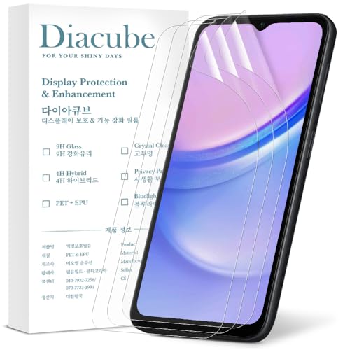 Film protecteur Samsung Galaxy A15 en TPU hydrogel flexible avec empreinte ultra rapide x3