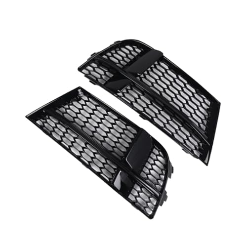 Rejilla de luz antiniebla para Audi A3 8V S-Line 2017-2019 con malla de panal negra 8V3807681AE