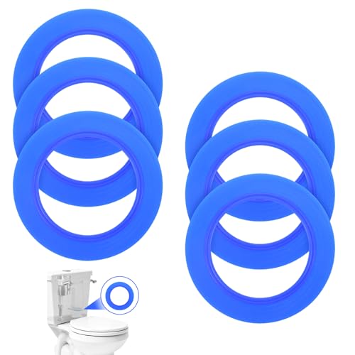 American Standard Toilet Repair Kit 7301111-0070a - 6 Pc Flush Valve Seal & Fill Valve Seal Set with O Rings - Silicone Toilet Flapper Replacement