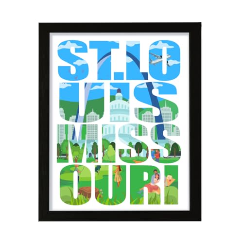 Designs ByLITA St. Louis Wall Print 8x10 Unframed