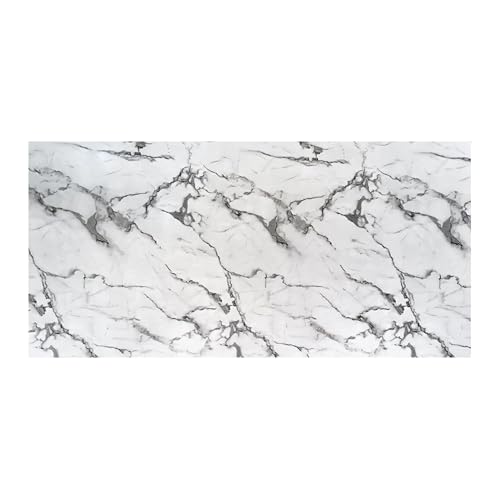 IZODEKOR Revestimiento de pared efecto mármol - 1x paneles - Alternativa a baldosas/azulejos, panel ducha, panel para pared cocina | Arctic Breeze