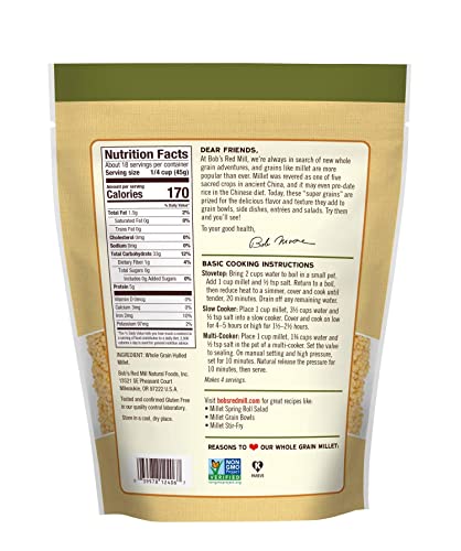 Bob's Red Mill Whole Grain Millet, 28 Oz #TOP2