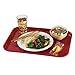 Cambro 1216FF416 Cranberry 12 x 16" Fast Food Tray - Dozen