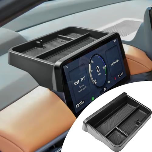 EDBETOS Dash Console Storage Organizer Compatible with 2024 2025 Honda Prologue EV Interior Accessories 11-inch Display Cluster Dashboard Organizer Tray Extra Storage Space w/Sunglasses Holder