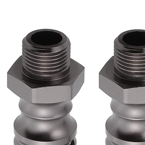 Pistro 4 Pack Aluminum 17Mm To 23Mm Wheel Extension Hex Drive Hub Adapter Widener For 1/8 Rc Car Monster Truck - Titanium Gray #TOP6