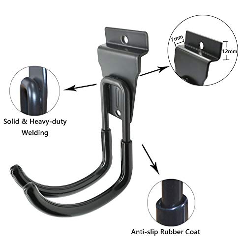 Slatwall Hooks, Garage Slatwall Accessories, Multi Size Slat Wall Accessory, 14 Pack Utility Hooks for Slatwall