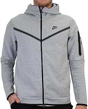 NIKEテック Nike M NSW Tch FLC Hoodie Fz Wr Joggers & Tracksuits Men Grey