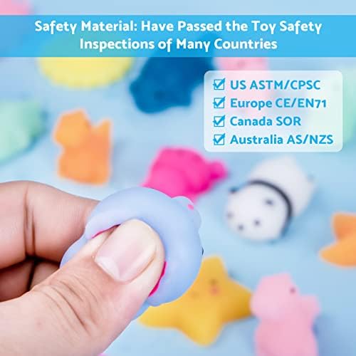 Nuseya Mochi Squishy Toys 30 szt nie duplikatów luzem Squishy Fidget zabawki na przyjęcie upominki Boże Narodzenie prezent urodzinowy dla dzieci dziewczyny chłopca walentynki Wielkanoc klasa nagrody