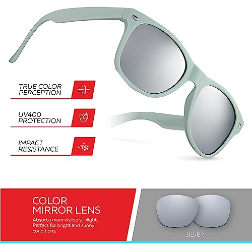 Image of Retro Rewind Kids Sunglasses for Boys Girls Age 3-12 - Shatterproof UV400 Toddler Children Sun Glasses