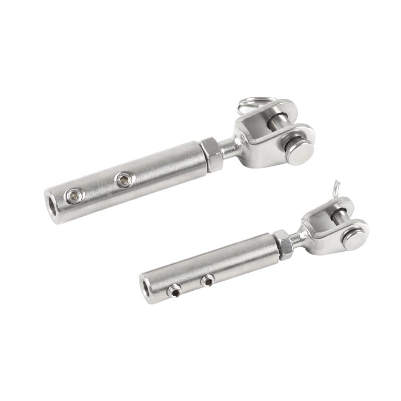 Morsetti per Filo Stendibiancheria Cavo for ringhiera in Acciaio, Forcella da 3 mm, Tensione della ganascia Morsetti Stendibiancheria