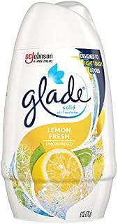 Glade Solid Air Freshener, Deodorizer for Home and Bathroom, Lemon Fresh, 6 Oz