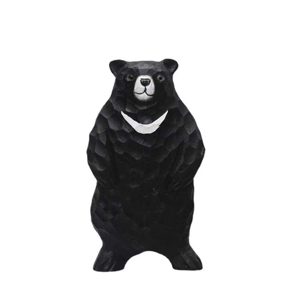 Amazon.co.jp: 木製 かわいい 熊 癒し 置物 卓上小物 飾り : ホーム