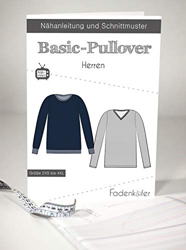 Cartamodello basic pullover da uomo