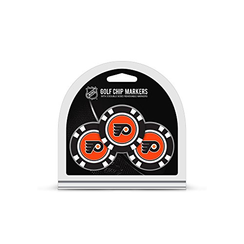 Marqueur de balle de golf NHL Team Golf x3 style jeton de poker et émail