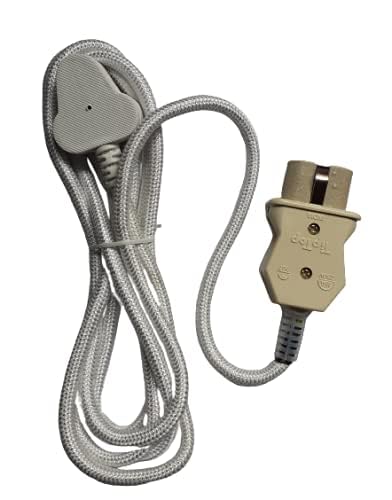 KLICK RoHS BEST QUILITY Iron Press Pure Copper Cable Wire Cord (Color- Multicolor) with Connector for Laundry Iron | Lenth -2 Yard pure copper cable (OK TESTED)