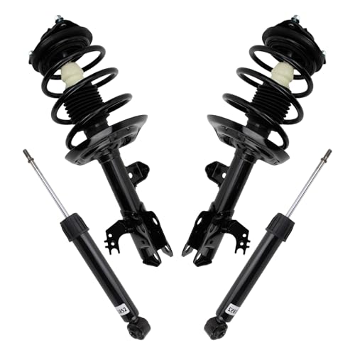 Image of TRQ Front and Rear Complete Strut Assembly & Shock Absorber Kit Complete Strut & Coil Spring Assembly Compatible with 2018-2022 Toyota Camry L LE XLE
