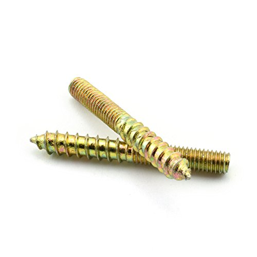 Image of 8 Pack M6x50 Hanger Bolts Double Headed Bolts Self-Tapping Screw 50mm Hanger Bolts for Furniture