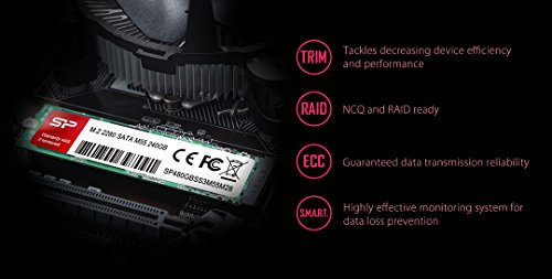 Image of Silicon Power 120 GB SSD M.2 2280, Solid State Drive M55, Synchronous 3NAND Flash and SATA III 6 Gb /s Interface, 535 /410 MB /sec Read /Write