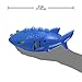 Nerf Dog Shark Football Dog Toy with Interactive Squeak and Crunch, Lightweight, Durable and Water Resistant, 7 Inch Diameter for Medium/Large Breeds, Single Unit, Blue