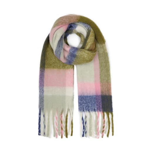 SUNDSGT Womens Scarf Winter Colorful Checked Blanket Long Thick Warm Scarfs for Women Cold Weather3