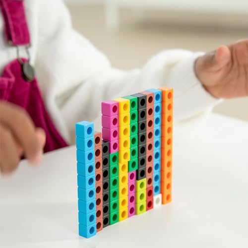 Miniland Multicolour Math Rods Set for initiation to mathematical logic. Made in Spain. Includes 4 sets from 1 to 10 based on the Cuisenaire method - Image 4