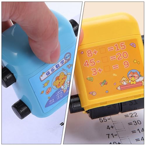 Sello de rodillo para matemáticas que evita escribir operaciones a mano pack de 3 4