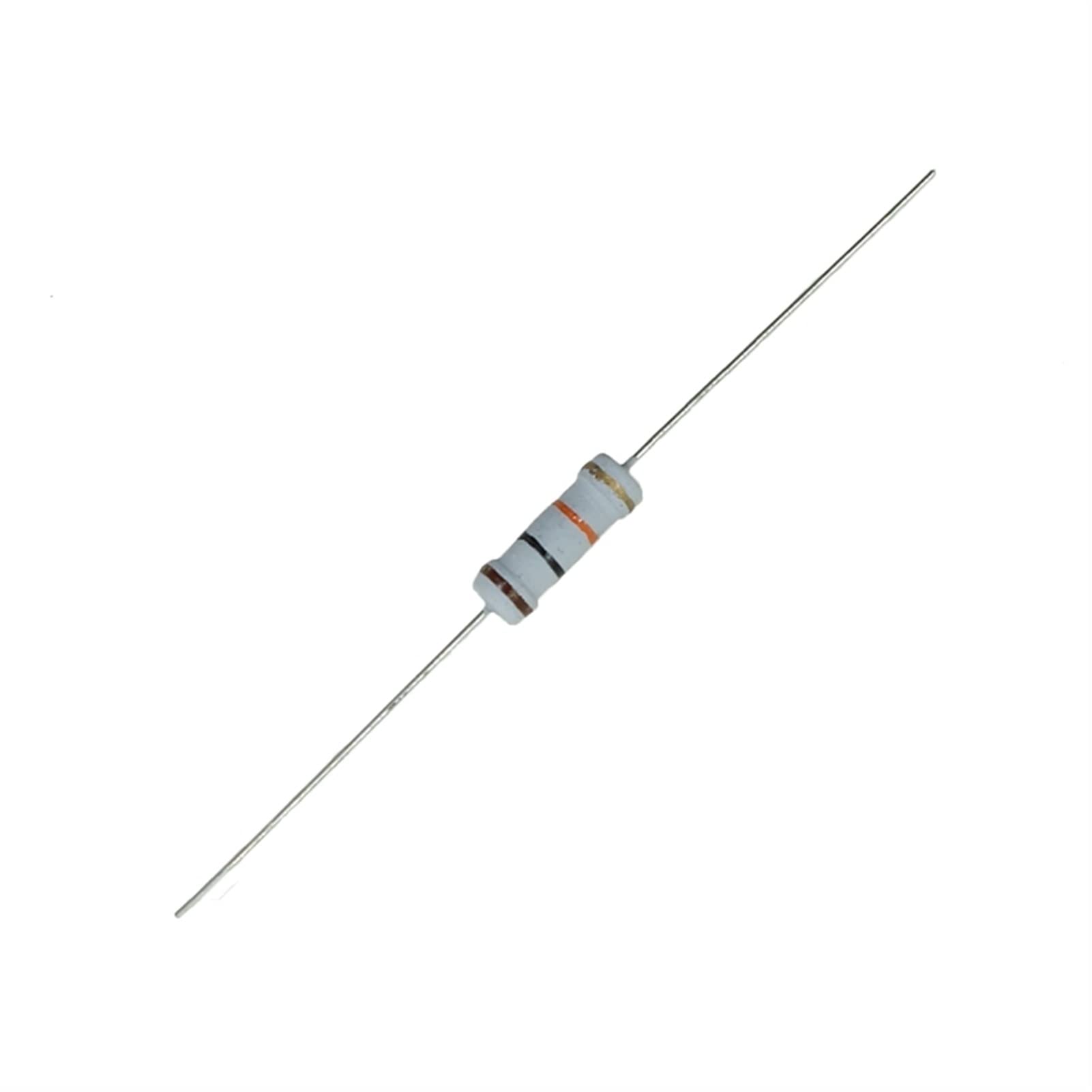 Resistencias 500pcs 1W Resistencia de película de Carbono, Resistencia de tolerancia del 5%, for proyectos electrónicos y experimentos (Color : 4.7 Ohm)