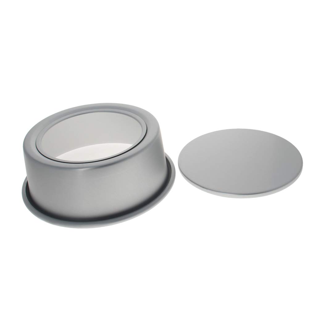 Othmro Bakeware Round Cake Pan 2pcs, 5inchx2inch(DiaxH) with Removable Loose Bottom Nonstick & Quick Release Coating Chiffon Bakeware Aluminum alloy for Oven and Instant Pot Baking Silver
