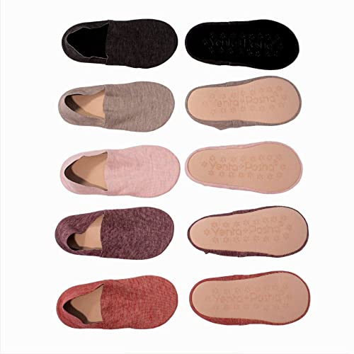 No Show Cushion Lounge Slipper Sock for Women with Anti-Skid Bottom and Heel Grippers3