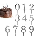 Birthday Candle Holder - Number Cake Topper, Reusable Decor | Polished...