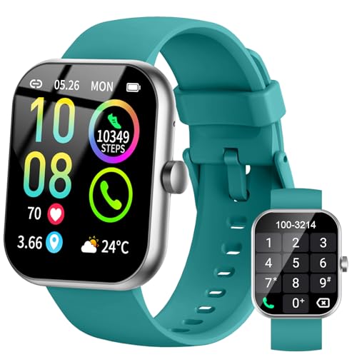 Montre Connectée Femme Homme, 1.96'HD Smartwatch avec Appel Bluetooth, Montre Connectee...