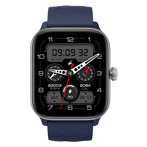 Image of Fastrack Nitro Pro Premium Smartwatch with 1.85 inch AMOLED Display with AOD|390x450 Pixels|SingleSync BT Calling|Functional Crown|100+ Sports Modes|AI Coach|AI Voice Assistant|24x7 Health Suite